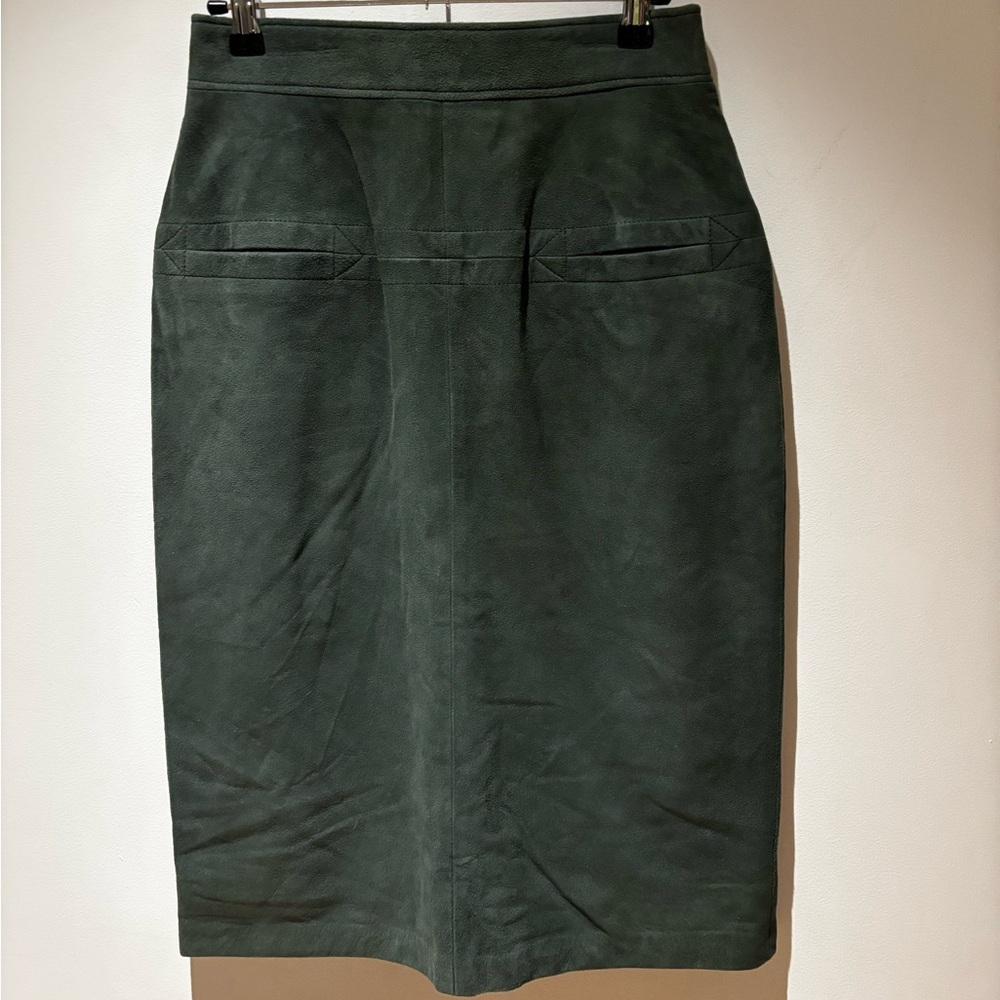 Forest CEO Energy | Vintage Leather Pencil Skirt Size 8